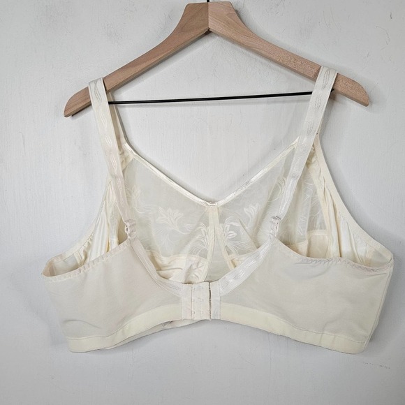 Elomi Kristie Soft Cup Side Support Bra 52H Ivory Wireless 58501 - Picture 5 of 10